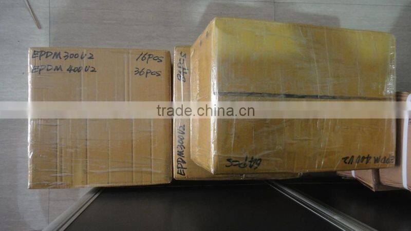 Injection molding rubber plug