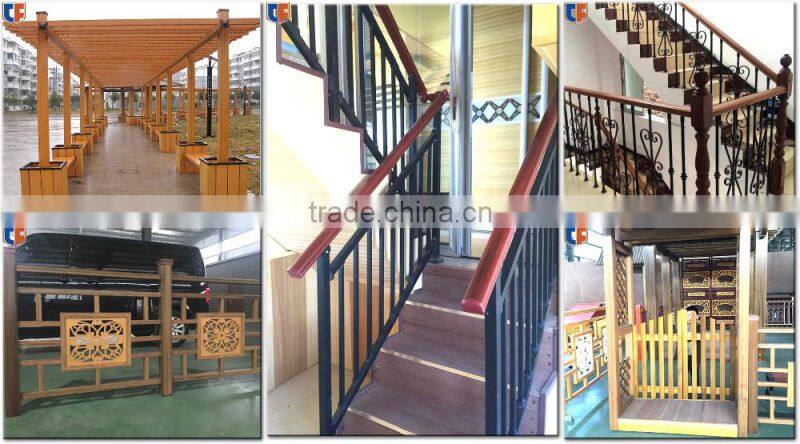 Eco-friendly WPC Zinc Steel combinations handrail/furniture/fence/railing