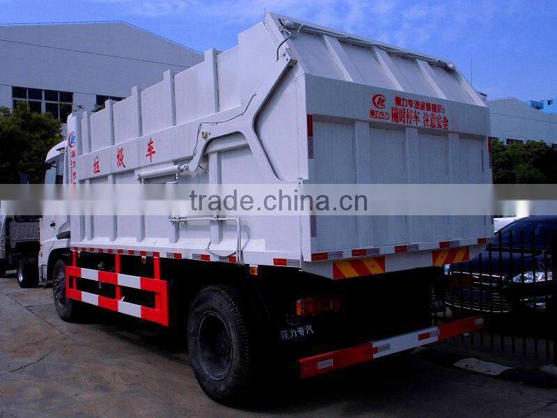 Dongfeng Tianjin garbage dump truck with capacity 14cbm