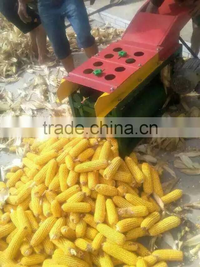 Maize shelling machine with thresher