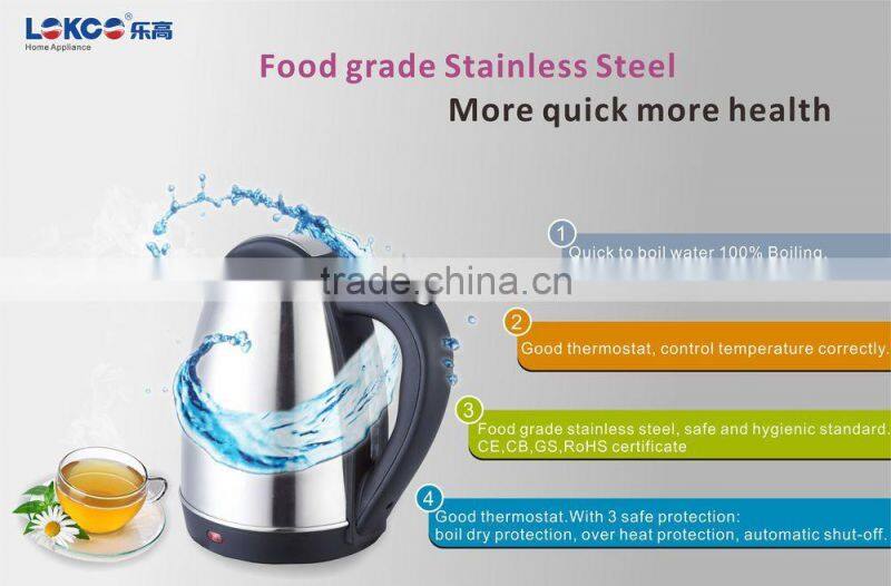 2015 HOT SALE Stainless Steel Electric Tea kettle