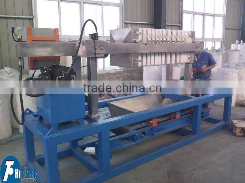 Medicine or chemical industry used automatic filter press with low cost of wastewater treatment