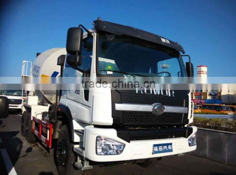 Euro3 12m3 foton 6x4 mixing concrete drum transport truck