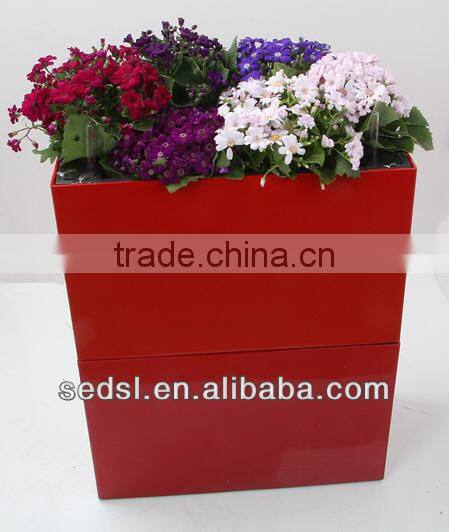 garden decoration pot, golf umbrella plastic planter box, self watering plant box