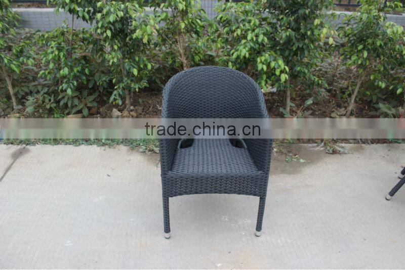 Round Rattan Stackable Outdoor Wicker Chair