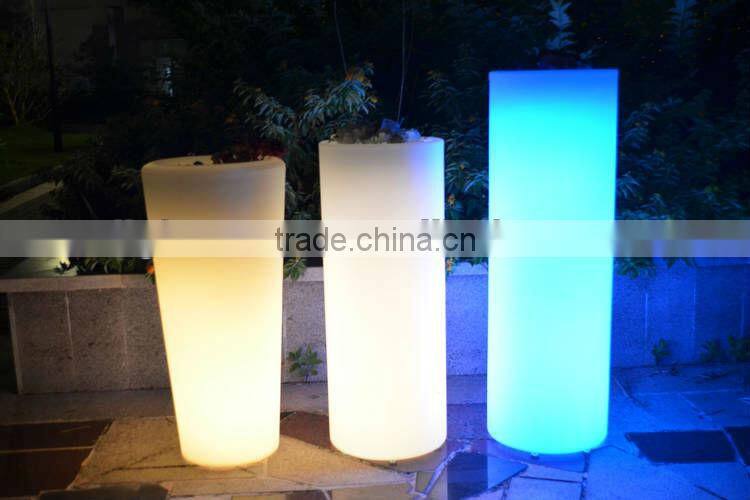outdoor led luminous planter/ Decorative Plastic Flower Pot