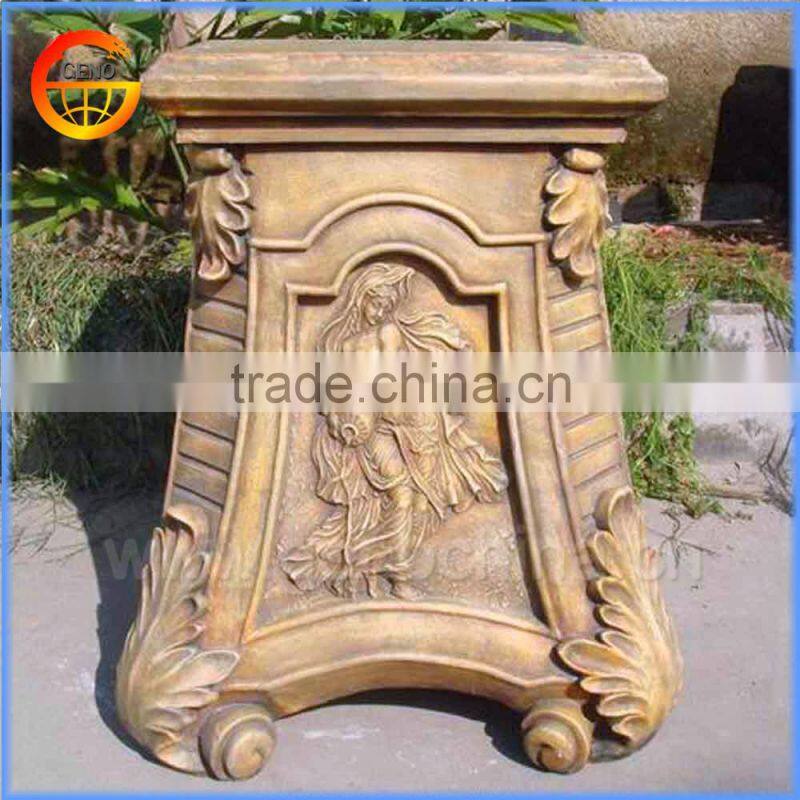 Home and garden fiberstone roman column mold