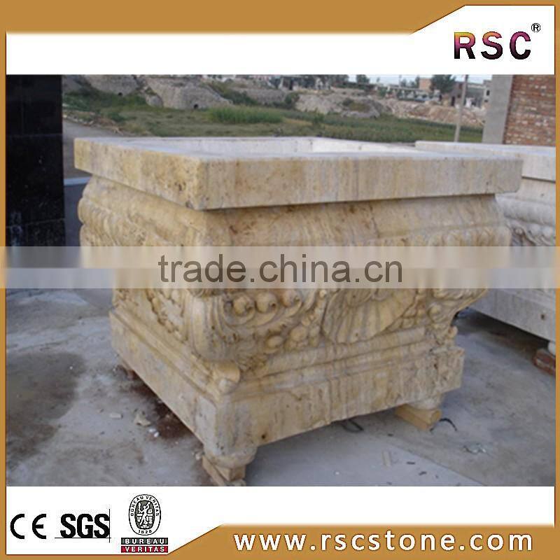 Cheap marble design garden flower pots for sale