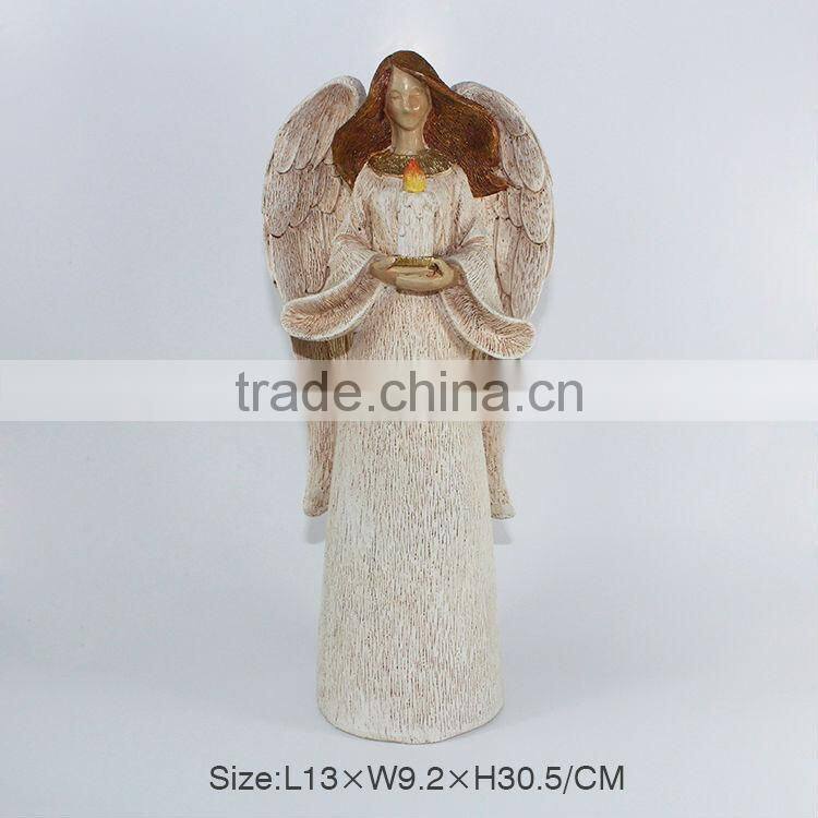 Polyresin religious angel figurine