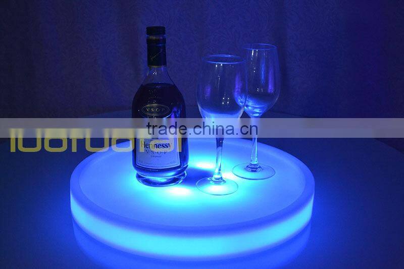 2015 New design Wine Glass Holder Tray Bar Serving Tray Led Bar Tray LTT-WB08C