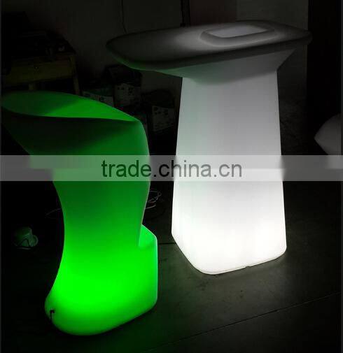 New design Led Bar Furniture Cocktail Table with ice bucket