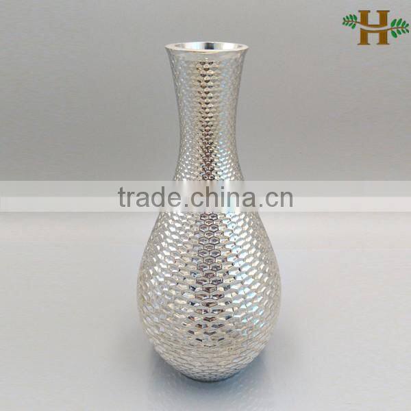 hand blown bright colored glass vases with high quality