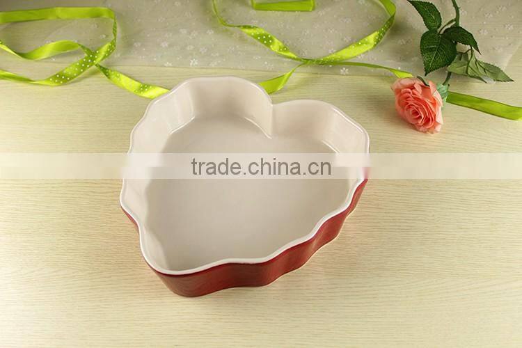 2017 factory supplies ceramic bakeware custom made baking pans