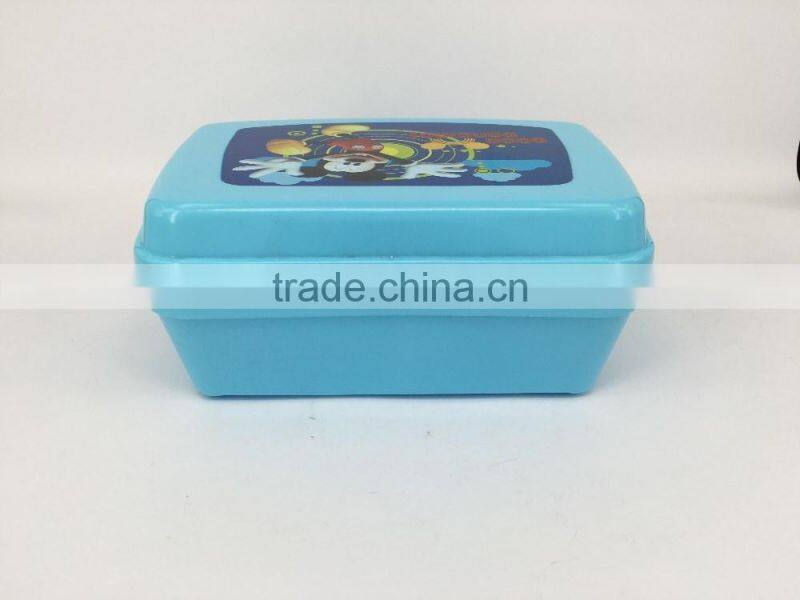PP Manufacturer eco-friendly portable plastic kids lunchbox with cartoon printing