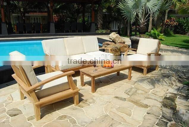 Outdoor furniture simple wooden sofa teak wood sofa set designs