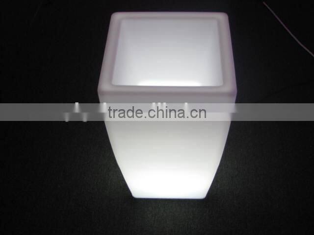 Cheap Plastic Plant Pots LED With Color Changing