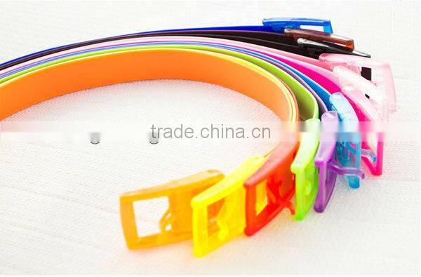 Waist belt silicone pu leather belt