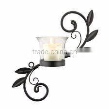 iron metal wall antique tealight holder