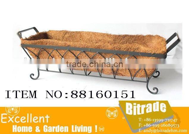 metal coconut plant holder