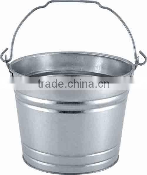 Galvanized Metal Bucket with Handle