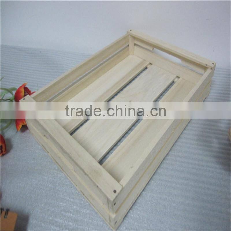 Modern style pine wooden storage box wooden crates