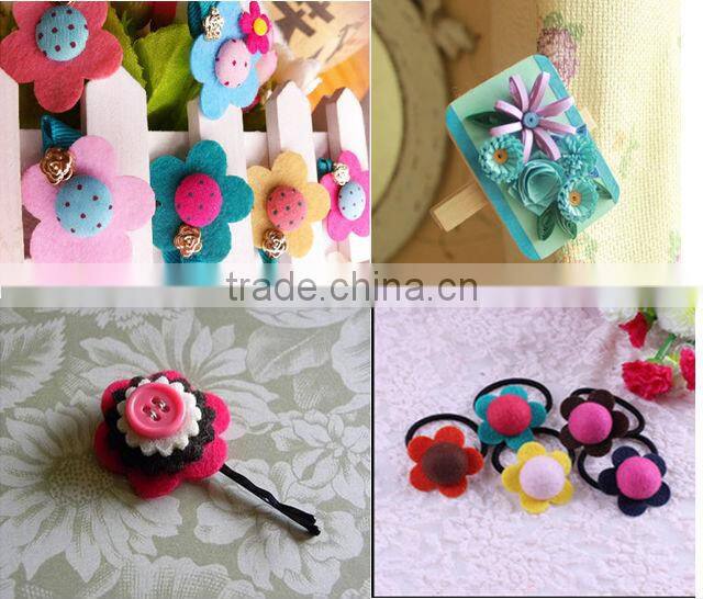 new products 2017 China wholesale artificial flower clothespins pegs wholesale felt fabric