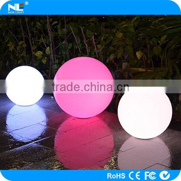 Rechargeable LED Lighting Outdoor RGBW Mixing Color Changing Glow Ball Adjustable Wireless Remote Control Mood Lamp Children