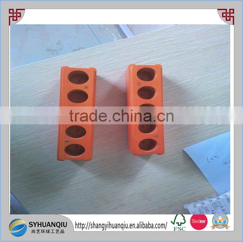 customized order wooden material essential oil box for 5 bottles