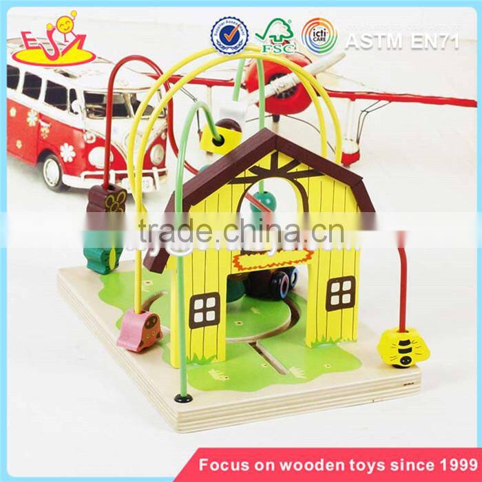 wholesale best toddlers wooden bead maze toy educational games wooden kids bead maze toy W11B141
