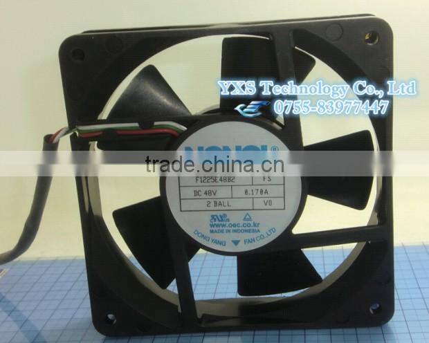 F1225E48B2 DC48V 0.17A 12CM 12025 3wire Industrial power supply cooling fan