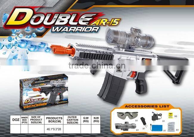 New design ABS material electric soft bullet gun toy for shooting play