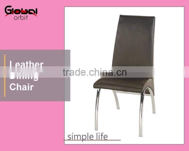 Upholstered Metal Leg Black Dining Room Furniture Dining Stool Leather Chair