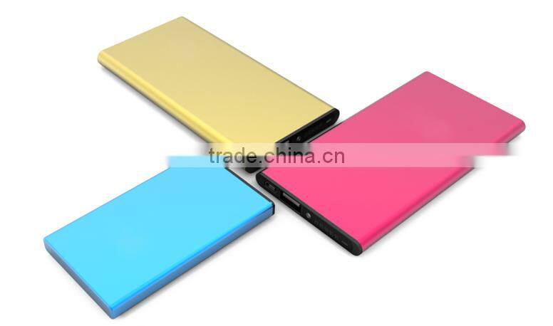 5000mAh Hot Selling Ultra Thin Power Bank With Power Switch