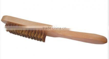 wood handle 5 line brass Wire Brush