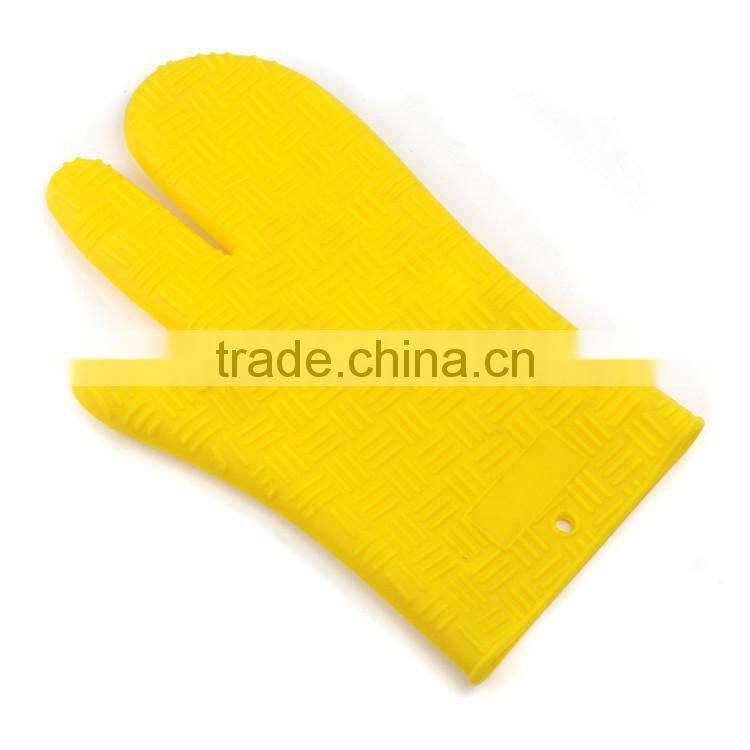 Fire-proof bbq silicone baking finfer protector oven glove