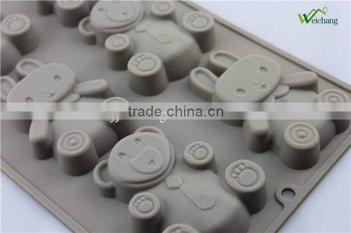 WCJB047 Silicone Cake Mold Chocolate Candy Cake Pan of Bakeware Color Randomly Non-stick Bake ware Tools