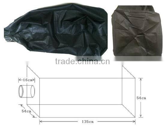 Non-woven insulation removal vacuum bags with drawstring