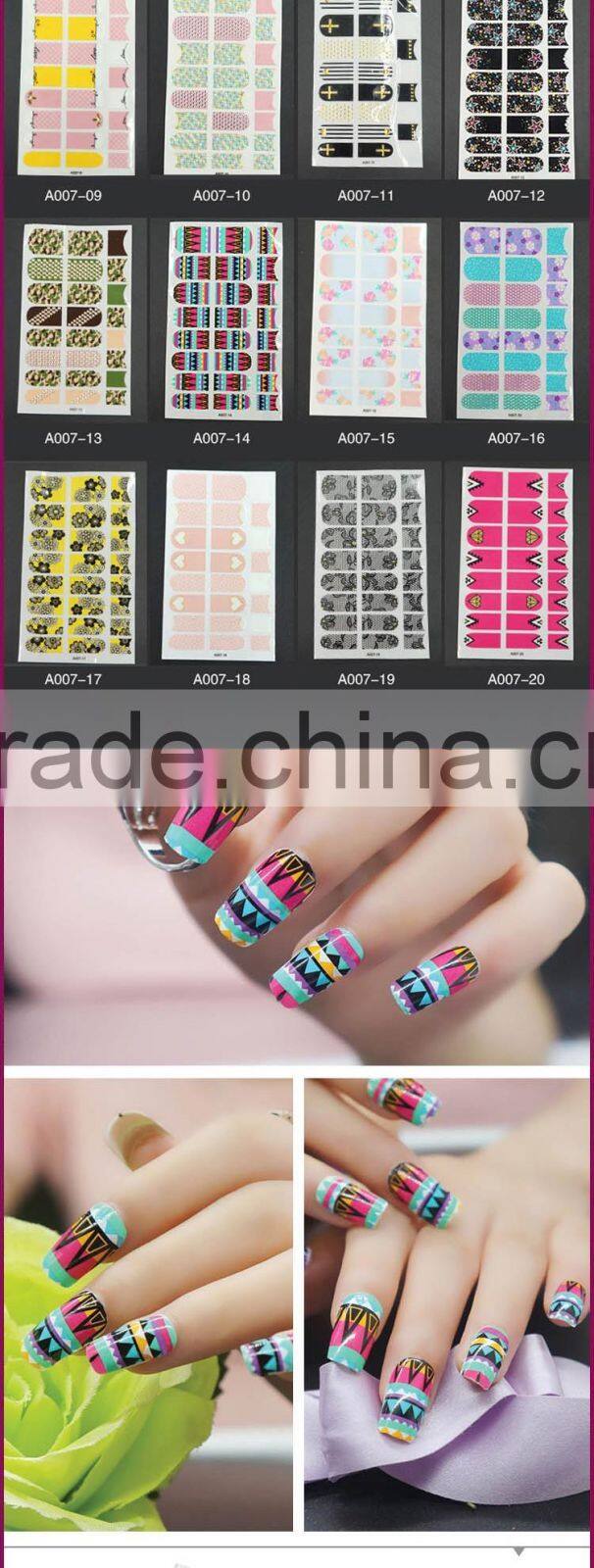 New Air Wholesale Nail Wraps Self-adhesive Nail Wraps For Decorate