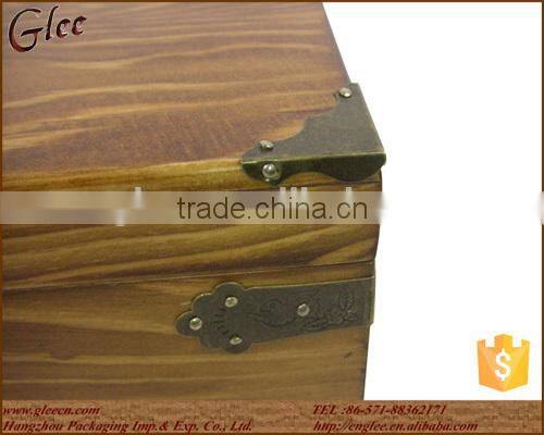 Natural Classical Wooden Tea Box with 16 Compartments