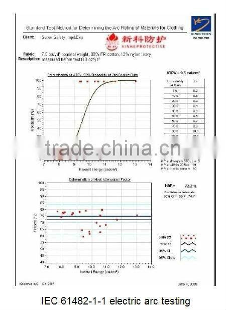 Two Tone Modacrylic flame retardant workwear