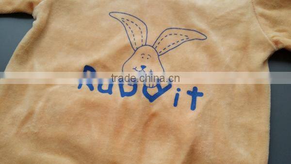 Good quality nice printed plain baby romper with feet