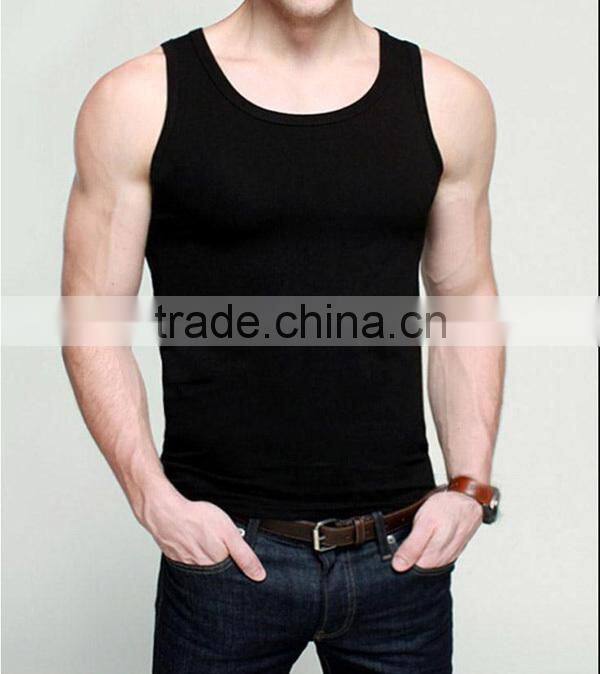 latest 100 cotton custom tank top/ mens fashion tank top/ sleeveless tee shirt blank