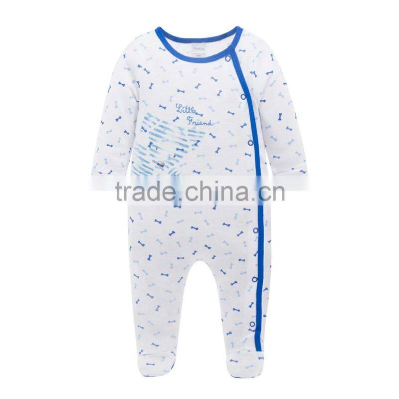 Wholesale 2017 New Style Newborn Baby Clothes 3pcs Soft Cotton Baby Rompers For Summer+Winter