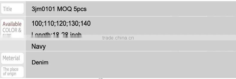 3jm0101 kids child's jeans MOQ 300pcs