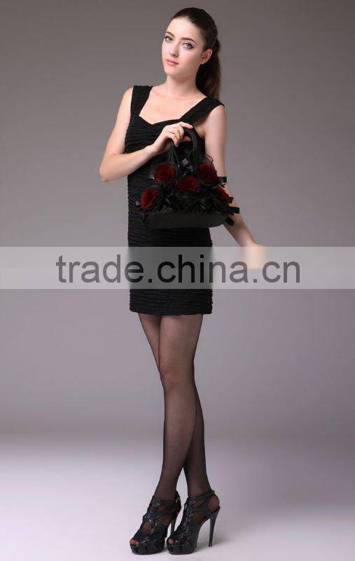 CX-H-30C Genuine Rex Fur Flower Evening Bag