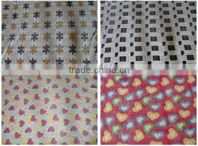 high quality jacquard coral fleece blanket