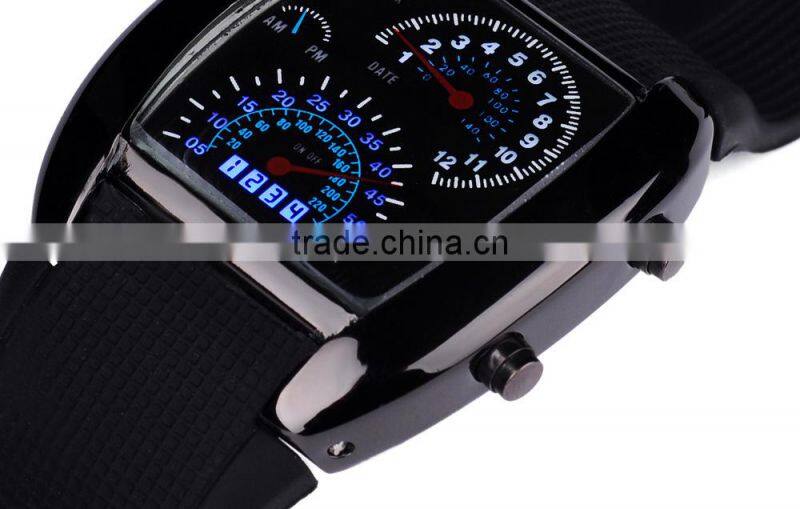 Stock wholesale 2015 LED digital watches men's aviation sector dashboard watches watches fashion for men women watch