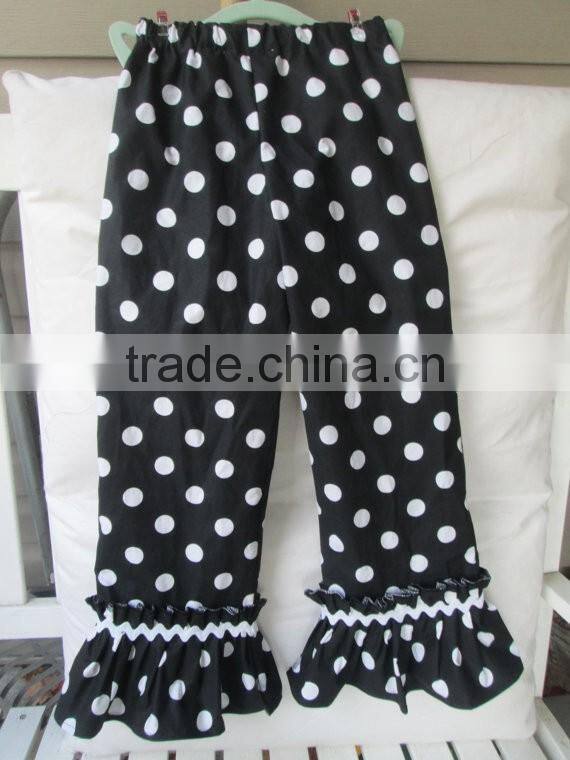 Wholesale Children's Clothes Girls Pants Girls Ruffle Polka Dot Print Baby Leggings