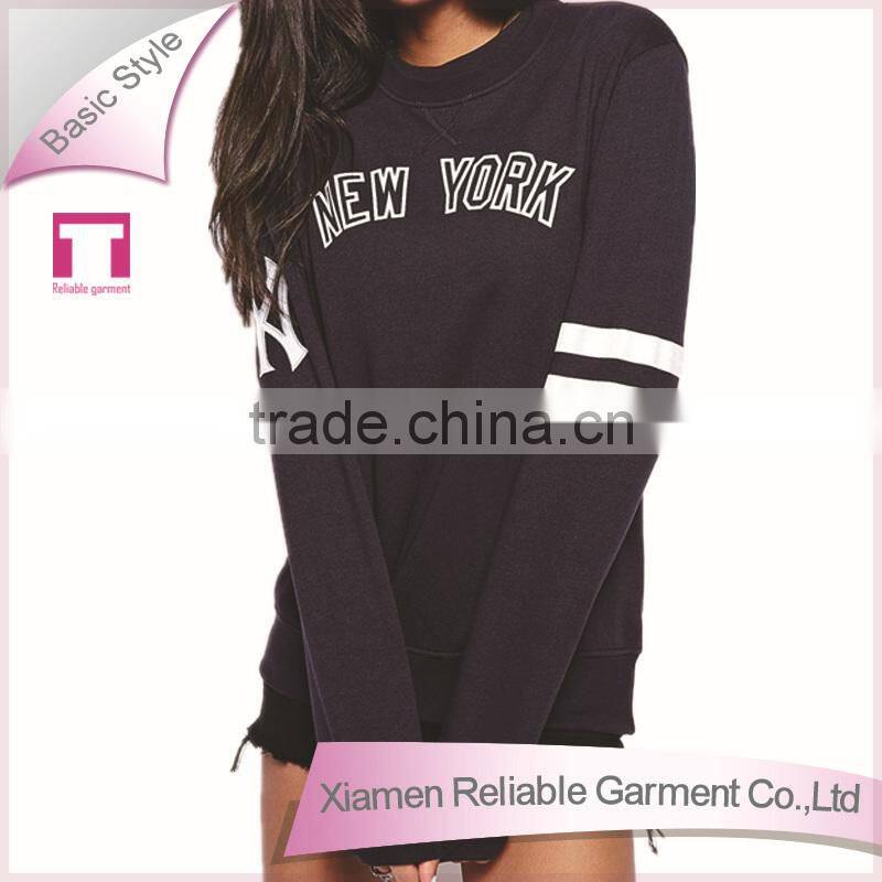 Cheap blue bulk long sleeve plain hoodies