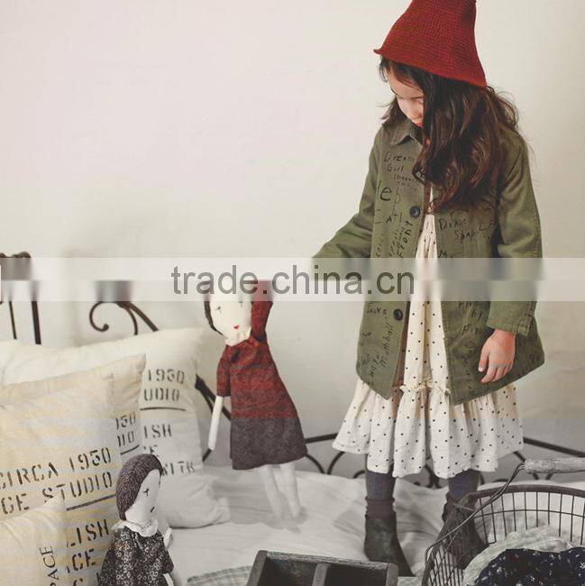 S60063B boy's Korea style long coat kid's fashion dust coat